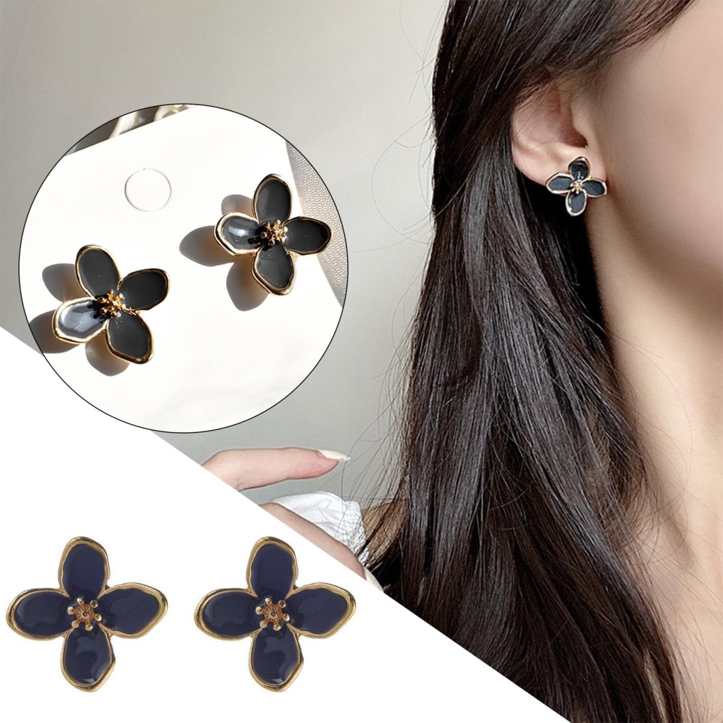 Floral studs