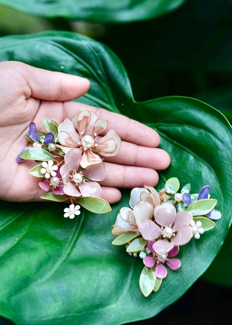 Floral earrings